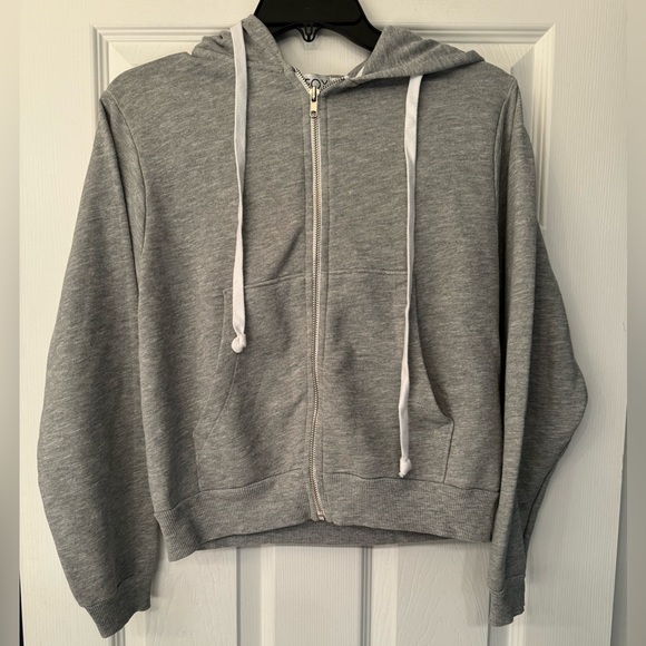 Wildfox Bridesmaid Women’s Grey Zip Up Hoodie Size Medium - Picture 4 of 11